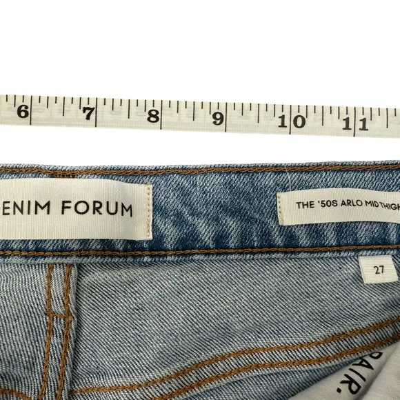 Denim Forum Blue Jean Shorts Casual Summer Style - Picture 6 of 10